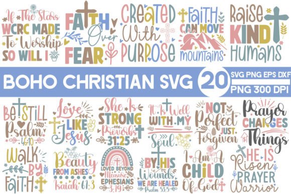 Boho Christian Svg Sleeve Sweatshirt T-Shirt Designs