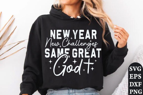 Christian Happy New Year 2025 SVG for T-Shirt Designs