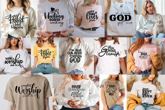 Christian Svg Bundle, Jesus T-Shirt Designs