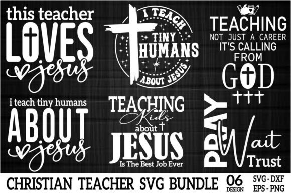 Christian Teacher SVG Bundle PNG File