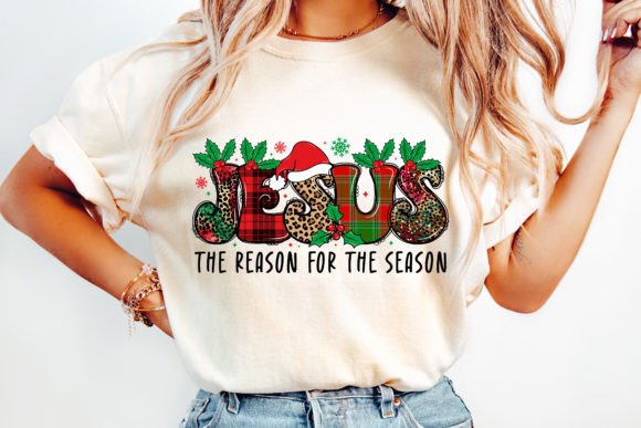 Christmas Jesus Reason for Season PNG and T-Shirt Designs