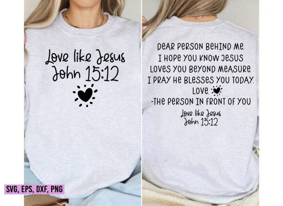 Dear Person Behind Me Svg, Jesus SVG PNG T-Shirt Designs