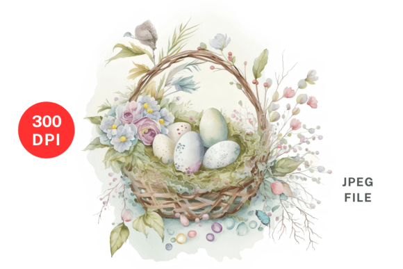 Easter Eggs Basket