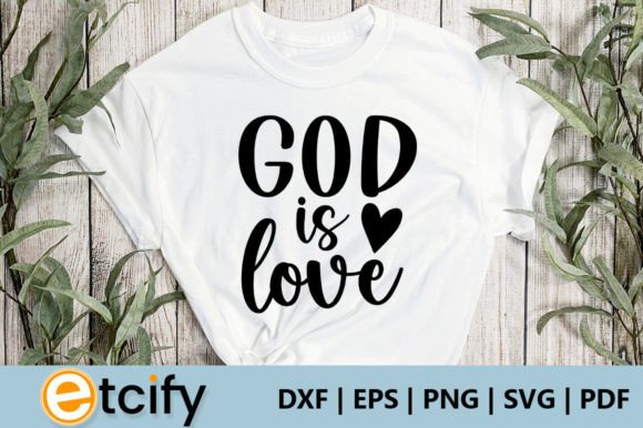 God is Love Svg for Crafts