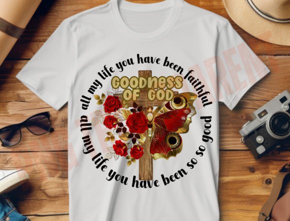 Goodness of God PNG, Retro Christian Png