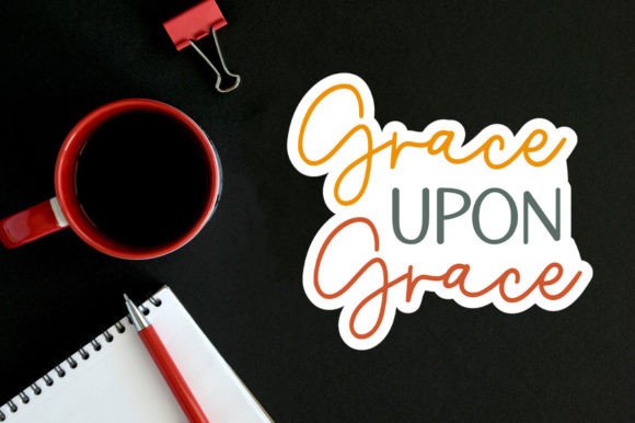 Grace Upon Grace Sticker SVG