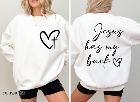 Jesus Has My Back SVG, PNG Review
