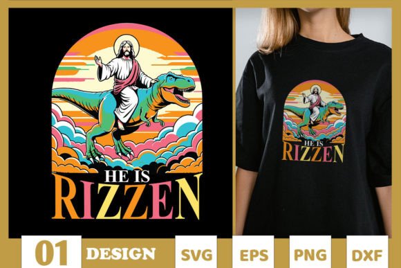 Retro Jesus Easter SVG for T-Shirt Designs