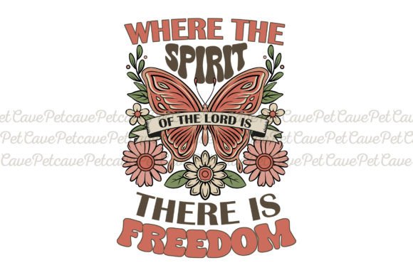 Spirit of the Lord Retro Christian PNG